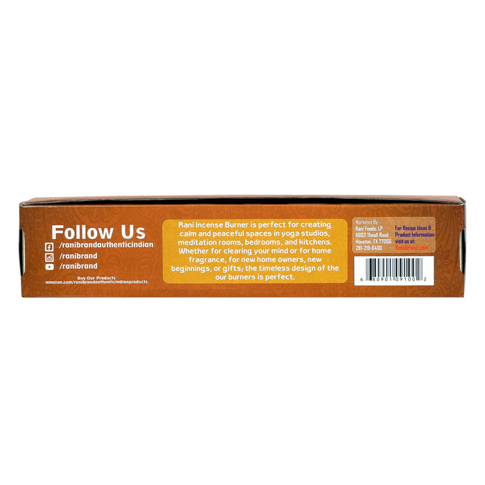 Rani Incense Burner Box (Premium Hand Carved Wood) Incense Stick Holder | Ash Catcher | Ideal for Meditation and Home Décor | Ritual Purpose | Makes a Great Gift!