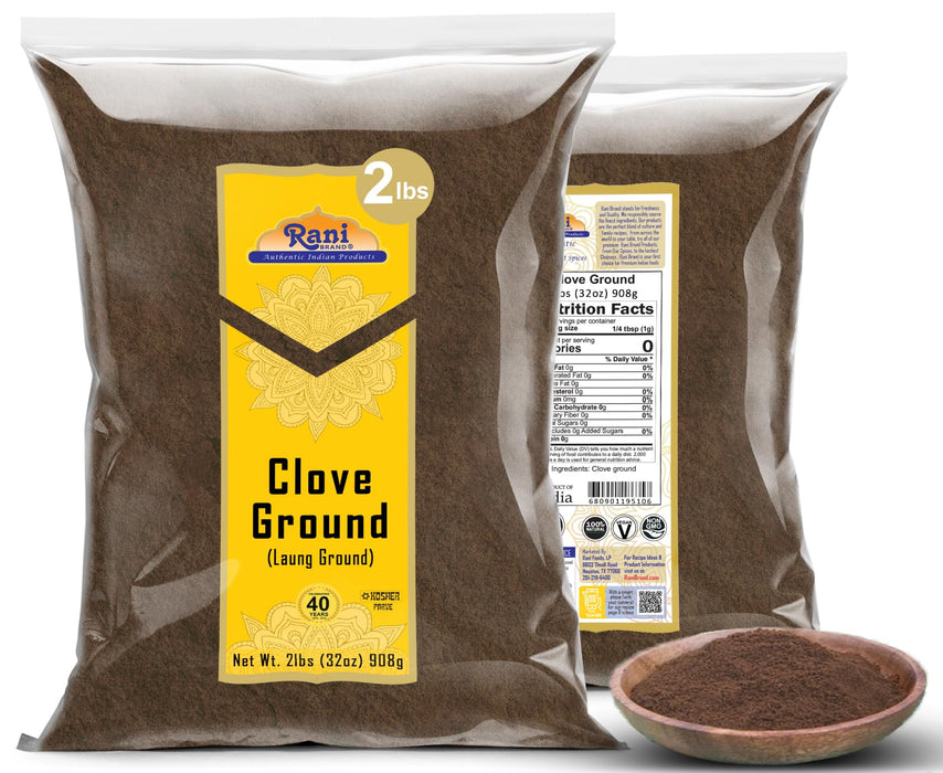 Rani Cloves Powder (Laung) Indian Spice 32oz (2lbs) 908g ~ All Natural, Gluten Friendly | Non-GMO | Kosher | Vegan | Indian Origin