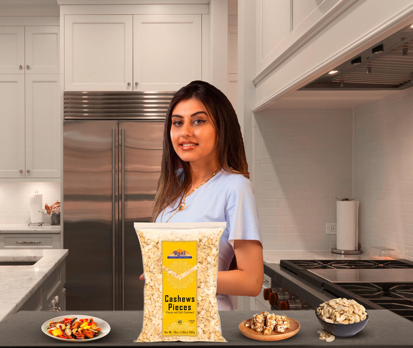 Rani Raw Cashews Halves and Pieces (uncooked, unsalted) 28oz (800g) ~ All Natural, No Preservatives | Vegan | NON-GMO | Kosher | Gluten Friendly