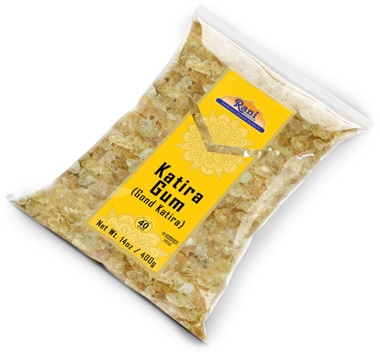 Rani Edible Gum Whole (Goonder Tragacanth Gum) 14oz (400g) ~ All Natural, Salt-Free | Vegan | No Colors | Gluten Friendly | NON-GMO | Kosher | Indian Origin
