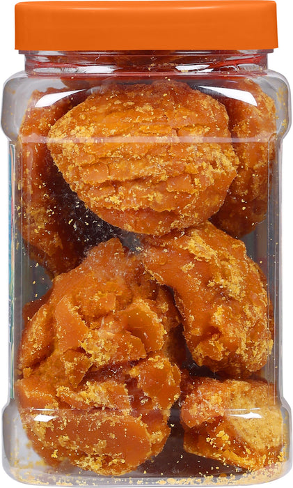 Rani Masala Gur (Jaggery) Indian Unrefined Raw Cane Sugar 17.5oz (1.1lbs) 500g PET Jar ~ Gluten Friendly | Vegan | NON-GMO | Kosher | No Salt or fillers