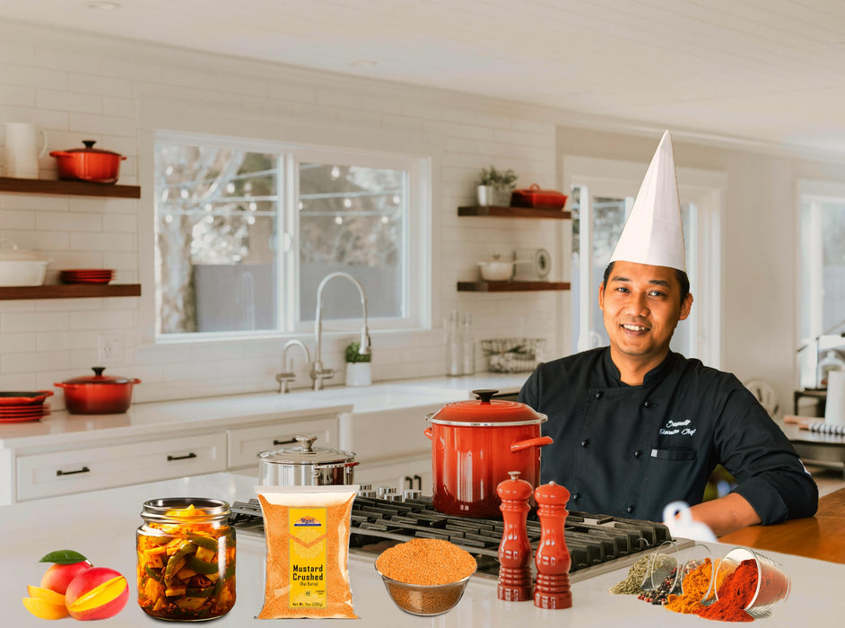 Rani Mustard Seeds Crushed Coarse 7oz (200g) ~ All Natural | Gluten Friendly | NON-GMO | Kosher | Vegan | Indian Origin