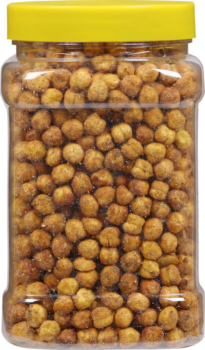 Rani Roasted Chana (Chickpeas) Chilli Garlic Flavor 14oz (400g) PET Jar ~ All Natural | Vegan | No Preservatives | Gluten Friendly | Kosher | Indian Origin | Great Snack, Ready to Eat | Seasoned with 6 Spices
