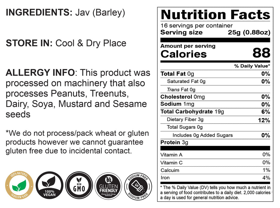 Rani Barley (Jav) Flour & Whole {3 Sizes Available}