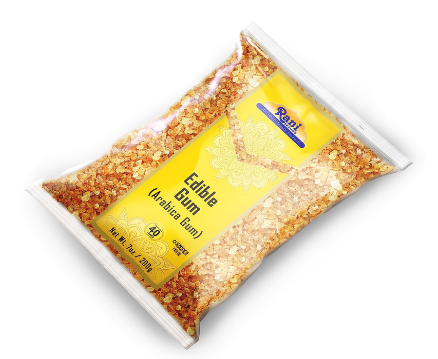 Rani Edible Gum Whole (Arabica Gum) 7oz (200g) ~ All Natural, Salt-Free | Vegan | No Colors | Gluten Friendly | NON-GMO | Kosher | Indian Origin
