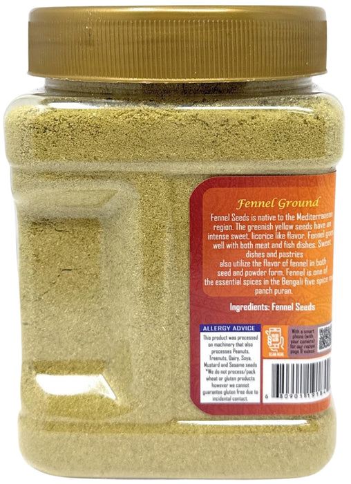 Rani Fennel Ground (Saunf) Powder Spice 16oz (1lb) 454g PET Jar ~ All Natural | Gluten Friendly | NON-GMO | Kosher | Vegan | Indian Origin