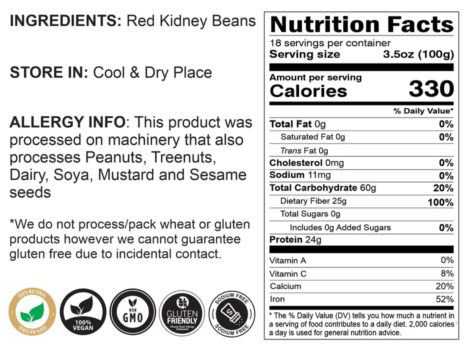 Rani Red Kidney Beans, Light {3 Options Available}