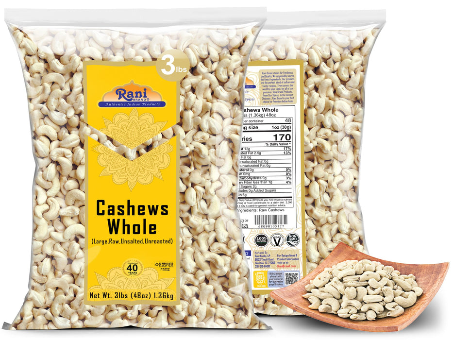 Rani Cashews Whole {5 Sizes Available}