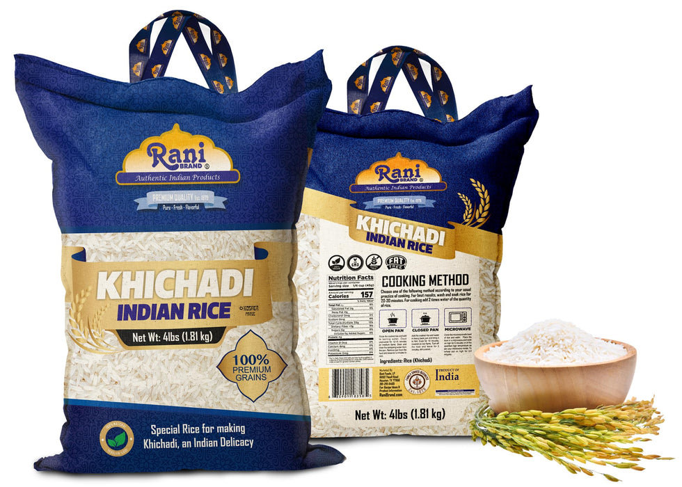 Rani Khichadi Indian Rice 64oz (4lbs) 1.81kg Cloth Bag ~ All Natural | Gluten Friendly | Vegan | Kosher | Export Quality | Indian Origin