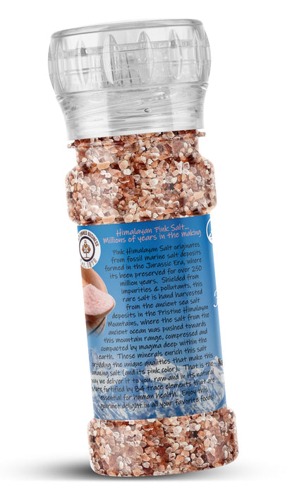 Rani Himalayan Pink Salt Granules (84 Essential Trace Minerals) 4oz (115g) Grinder Bottle~ All Natural | Vegan | Gluten Friendly | NON-GMO | Kosher
