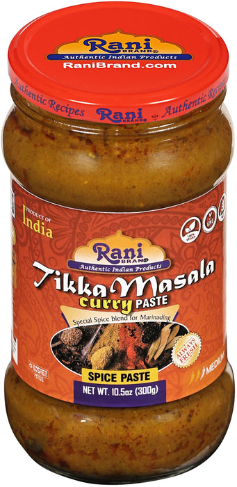 Rani Tikka Masala Cooking Spice Paste 10.5oz (300g) Glass Jar, Pack of 5+1 FREE ~ No Colors | All Natural | NON-GMO | Kosher | Vegan | Gluten Free