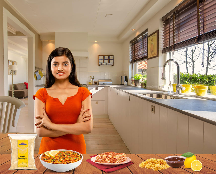 Rani Granulated Garlic (Coarse Ground Garlic) 7oz (200g) ~ All Natural | Gluten Friendly | Vegan | NON-GMO | Kosher | No Salt or fillers | Product of USA