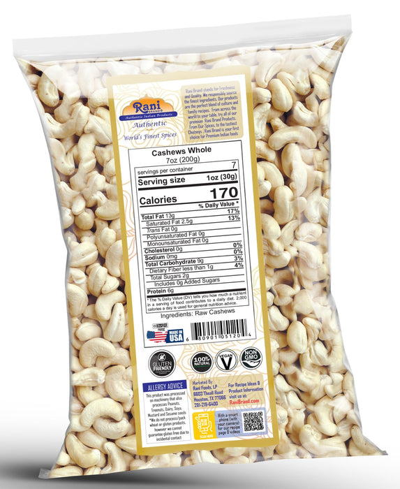 Rani Cashews Whole {5 Sizes Available}