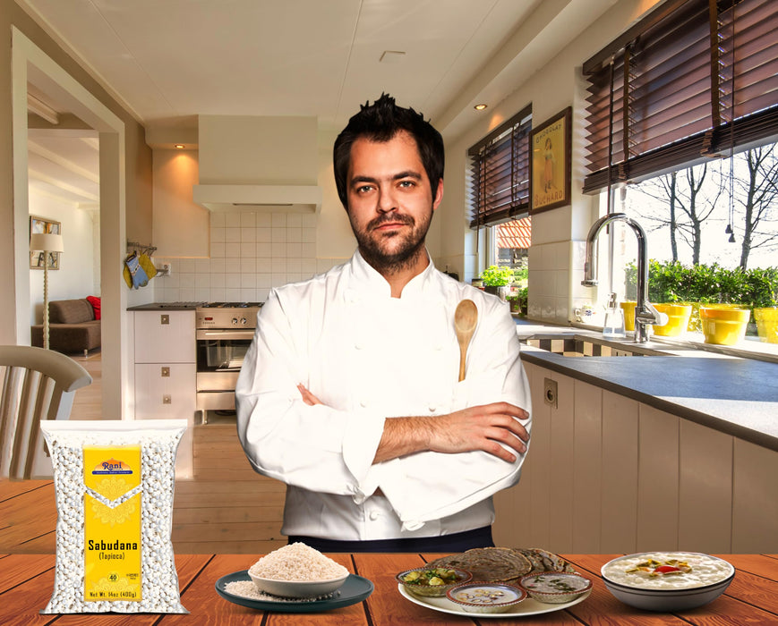 Rani Sabudana (Tapioca / Sago) Pearls 14oz (400g) ~ All Natural | Vegan | No Colors | NON-GMO | Kosher | Indian Origin