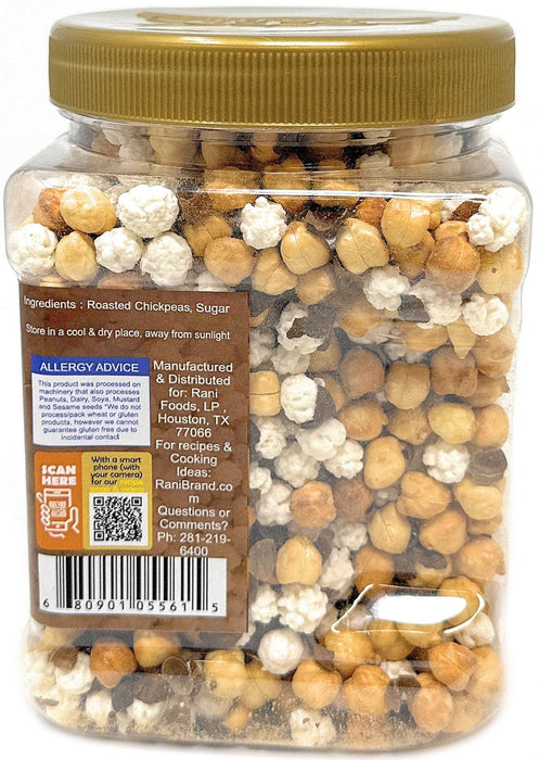 Rani Roasted Chana (Chickpeas) Sweet Mix Flavor 14oz (400g) PET Jar ~ All Natural | Vegan | No Preservatives | Gluten Friendly | Indian Origin