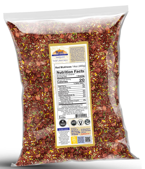 Rani Red Mukhwas (Special Digestive Treat) Indian Candy Mouth Freshener {3 Sizes Available}