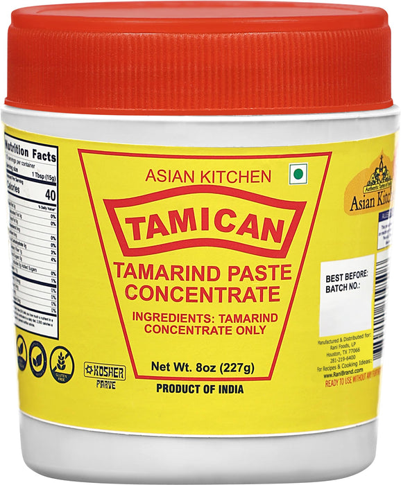 Asian Kitchen Tamarind Concentrate 8oz (227g) PET Jar ~ Gluten Free | No Added Sugar | All Natural | Vegan | NON-GMO | Kosher | No Colors | Indian Origin