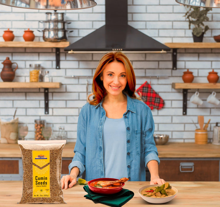 Rani Cumin Seeds Whole (Jeera) Spice 28oz (800g) ~ All Natural | Gluten Friendly | NON-GMO | Kosher | Vegan | Indian Origin