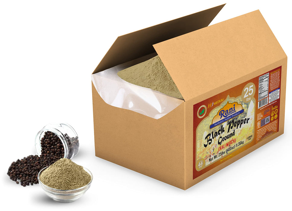 Rani Black Pepper Fine Grind {7 Sizes Available}