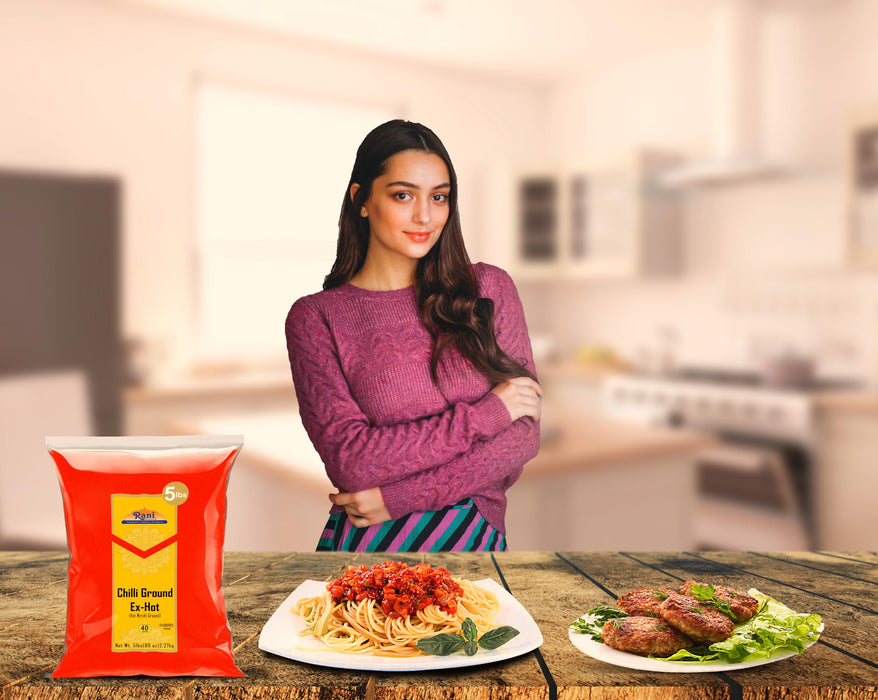 Rani Extra Hot Chilli Powder Indian Spice 80oz (5lbs) 2.27kg Bulk ~ All Natural | Salt-Free | Vegan | No Colors | Gluten Friendly | NON-GMO | Kosher