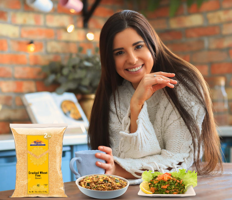 Rani Cracked Wheat Fine (Kansar, Bulgur, Similar to Wheat #1) 32oz (2lbs) 907g ~ All Natural | Vegan | No Colors | NON-GMO | Kosher | Indian Origin