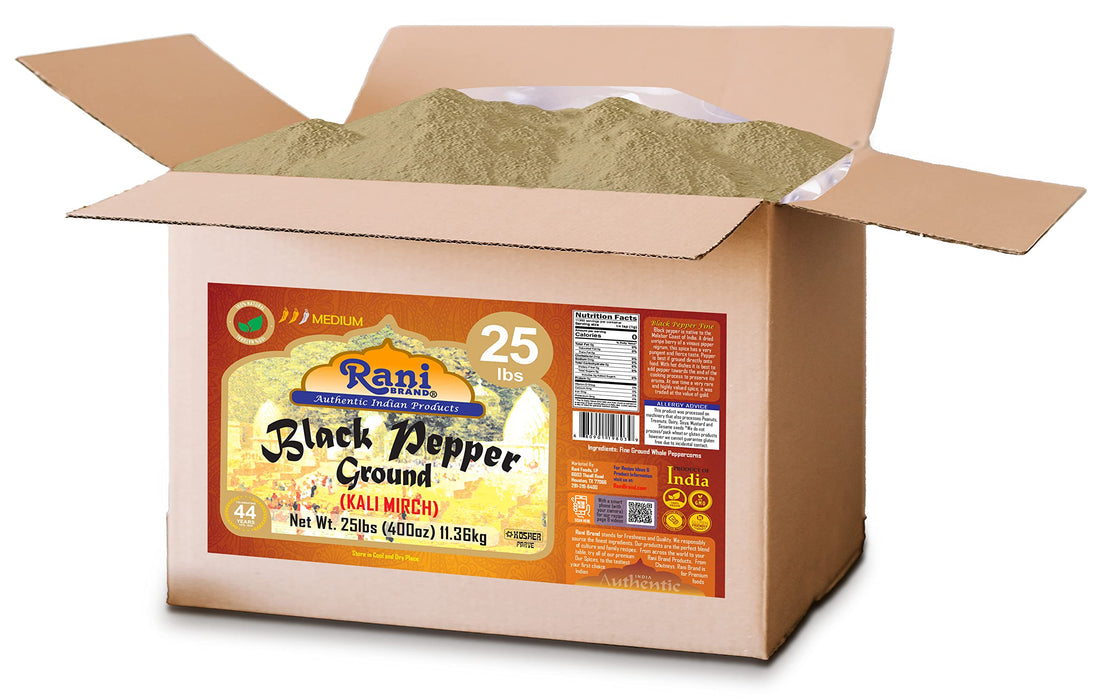 Rani Black Pepper Fine Grind {7 Sizes Available}