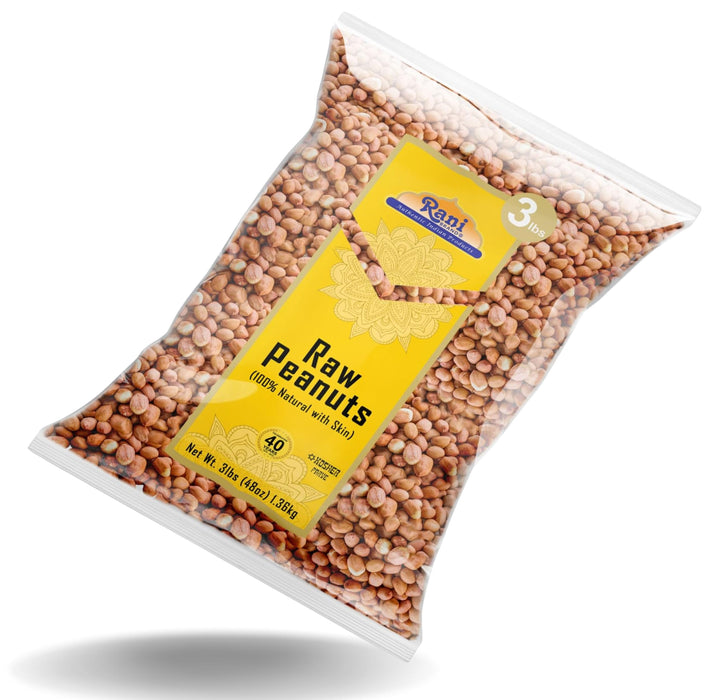 Rani Raw Peanuts 3lbs (48oz) & Pesi Gur 17.5oz (500g) Best for Making Special Peanut Brittle ~ All Natural | Vegan | Gluten Friendly | NON-GMO | Indian Origin