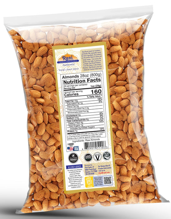 Rani Almonds Whole Raw {4 Sizes Available}