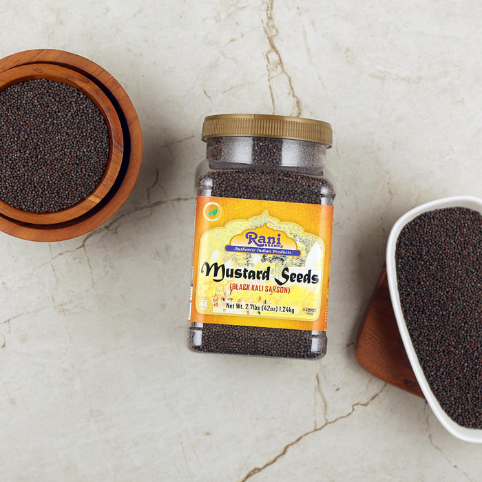 Rani Black Mustard Seeds Whole {10 Sizes Available}