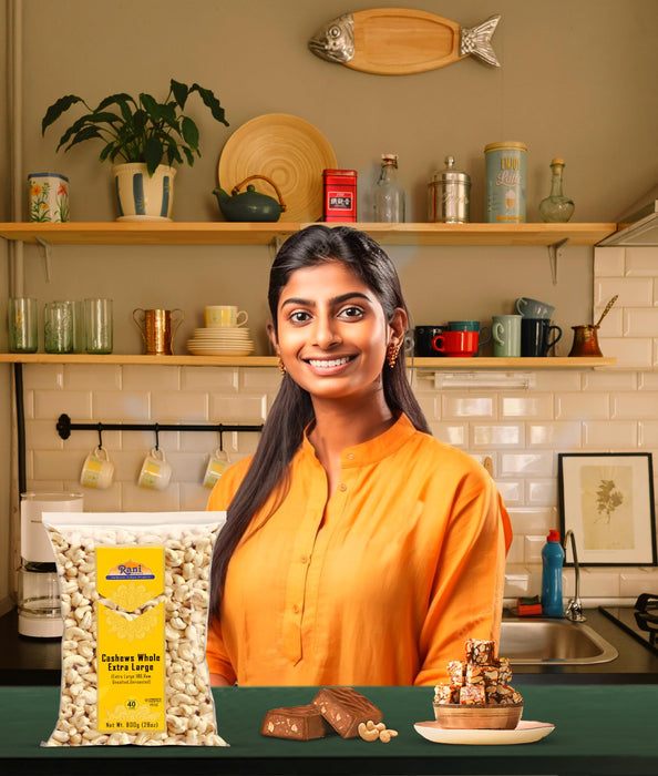 Rani Raw Cashews Whole W180 Extra Large (uncooked, unsalted) 28oz (800g) ~ All Natural, No Preservatives | Vegan | NON-GMO | Kosher | Gluten Friendly