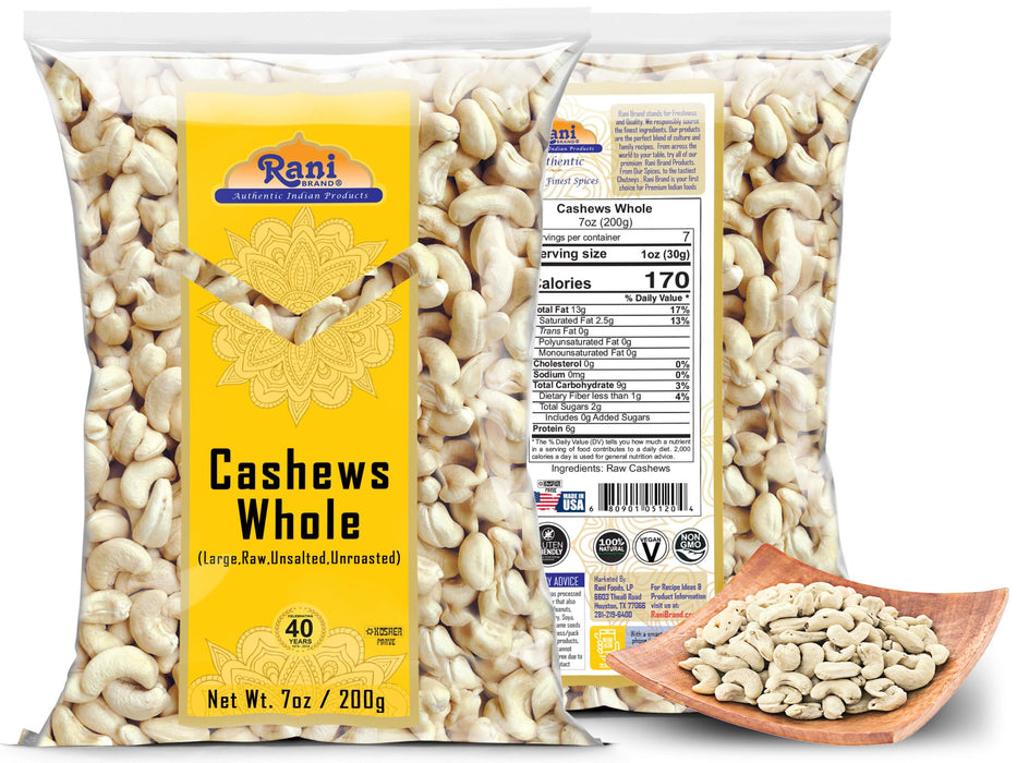 Rani Cashews Whole {5 Sizes Available}