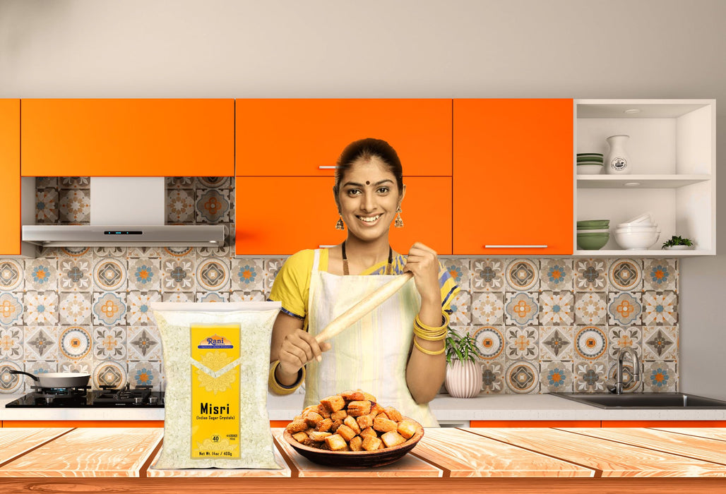 Rani Misri (Indian Sugar Crystals) 14oz (400gm) ~ All Natural | Gluten Friendly | No Colors | Vegan | Kosher | Indian Origin