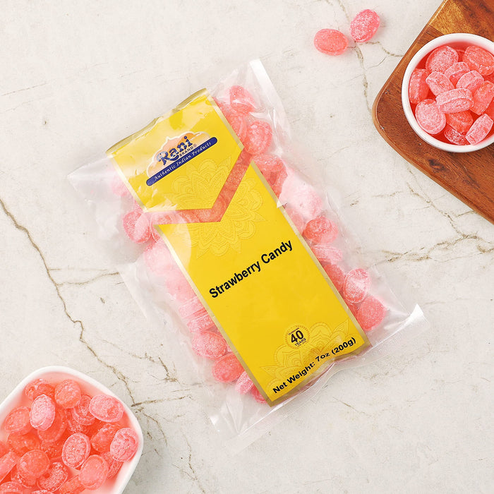 Rani Strawberry Candy 7oz (200g) ~ Indian Tasty Treats | Vegan | Gluten Friendly | NON-GMO | Indian Origin