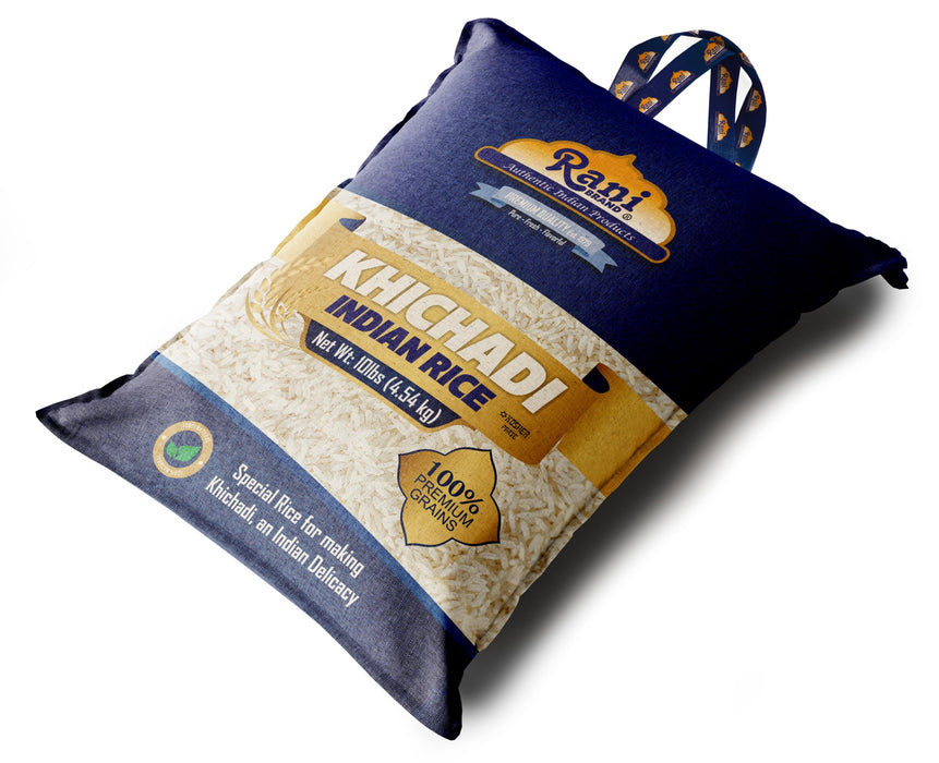Rani Khichadi Indian Rice 160oz (10lbs) 4.54kg Cloth Bag ~ All Natural | Gluten Friendly | Vegan | Kosher | Export Quality | Indian Origin