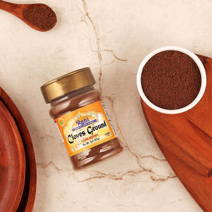 Rani Cloves Powder (Laung) Indian Spice 3oz (85g) PET Jar ~ All Natural | Gluten Friendly | Non-GMO | Vegan | Kosher | Indian Origin