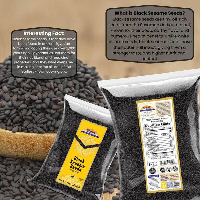 Rani Black Sesame Seeds {2 Sizes Available}