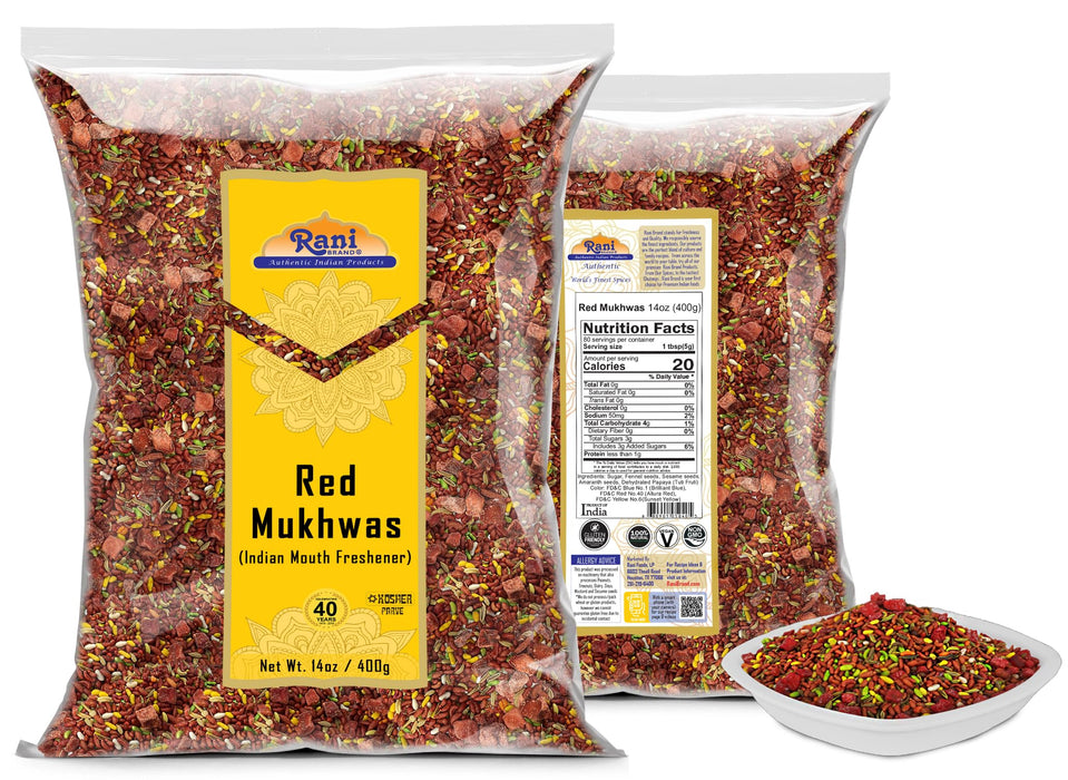 Rani Red Mukhwas (Special Digestive Treat) Indian Candy Mouth Freshener {3 Sizes Available}