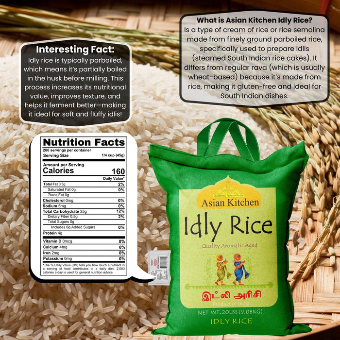 Asian Kitchen Idly (Idli) Rice {3 Sizes Available}