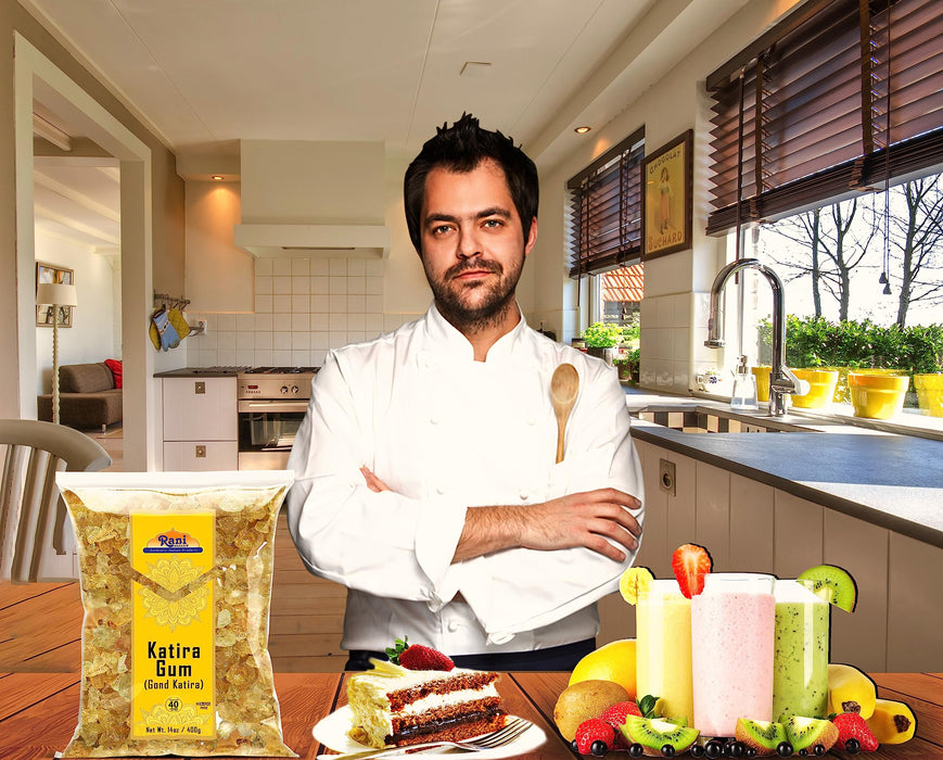 Rani Edible Gum Whole (Goonder Tragacanth Gum) 14oz (400g) ~ All Natural, Salt-Free | Vegan | No Colors | Gluten Friendly | NON-GMO | Kosher | Indian Origin