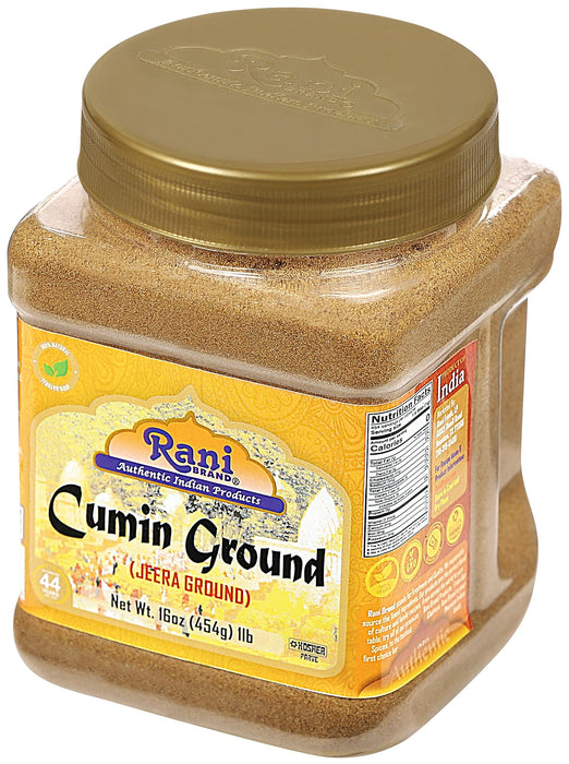 Rani Cumin (Jeera) Powder Spice 16oz (1lb) 454g PET Jar ~ All Natural | Vegan | Gluten Friendly | NON-GMO | Kosher | Indian Origin