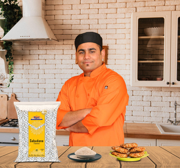 Rani Sabudana (Tapioca / Sago) Pearls, 64oz (4lbs) 1.81kg Bulk ~ All Natural | Vegan | No Colors | NON-GMO | Kosher | Indian Origin