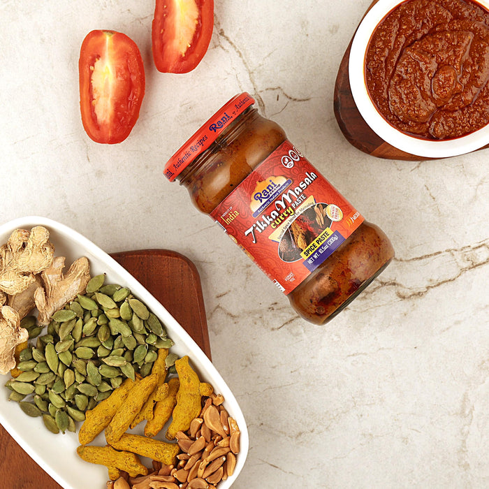 Rani Tikka Masala Cooking Spice Paste 10.5oz (300g) Glass Jar, Pack of 5+1 FREE ~ No Colors | All Natural | NON-GMO | Kosher | Vegan | Gluten Free