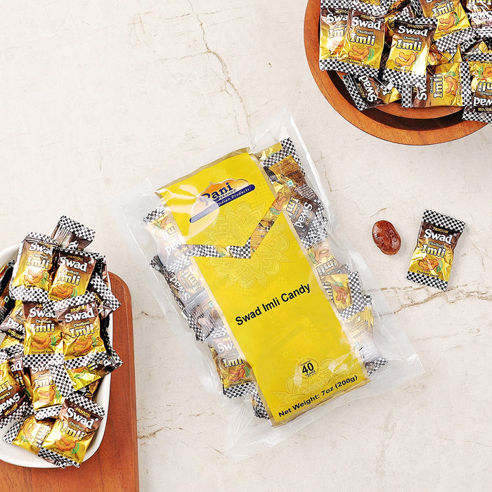Rani Swad Imli Candy 7oz (200g) Individually Wrapped ~ Indian Tasty Treats | Vegan | Gluten Friendly | NON-GMO | Indian Origin