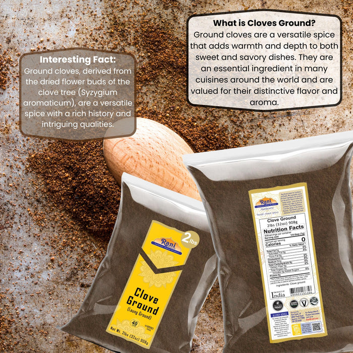 Rani Cloves Powder (Laung) Indian Spice 32oz (2lbs) 908g ~ All Natural, Gluten Friendly | Non-GMO | Kosher | Vegan | Indian Origin