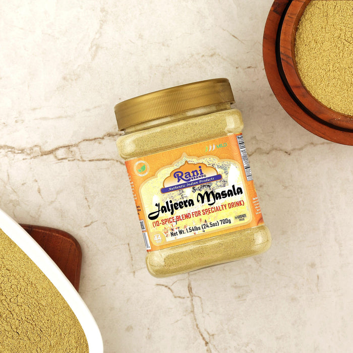 Rani Jal Jeera Masala (14-Spice blend for Spicy Indian Drink) 24.5oz (1.54lbs) 700g PET Jar ~ All Natural | Vegan | No Colors | Gluten Friendly | NON-GMO | Kosher | Indian Origin