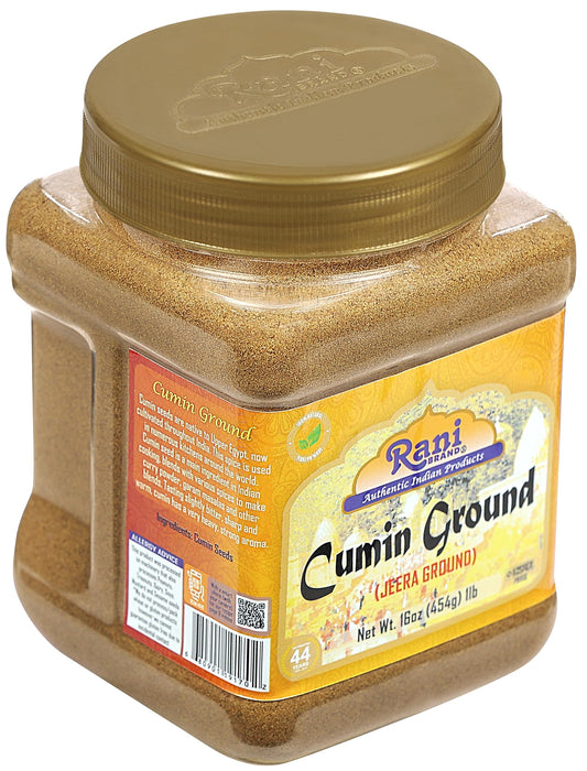 Rani Cumin (Jeera) Powder Spice 16oz (1lb) 454g PET Jar ~ All Natural | Vegan | Gluten Friendly | NON-GMO | Kosher | Indian Origin