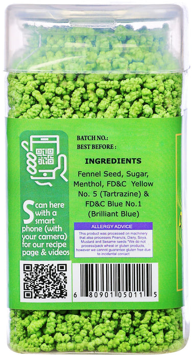 Rani Mint Madrasi Saunf 5.25oz (150g) Vacuum Sealed, Easy Open Top, Resealable Container ~ Indian Tasty Treats | Vegan | Gluten Friendly | NON-GMO | Indian Origin