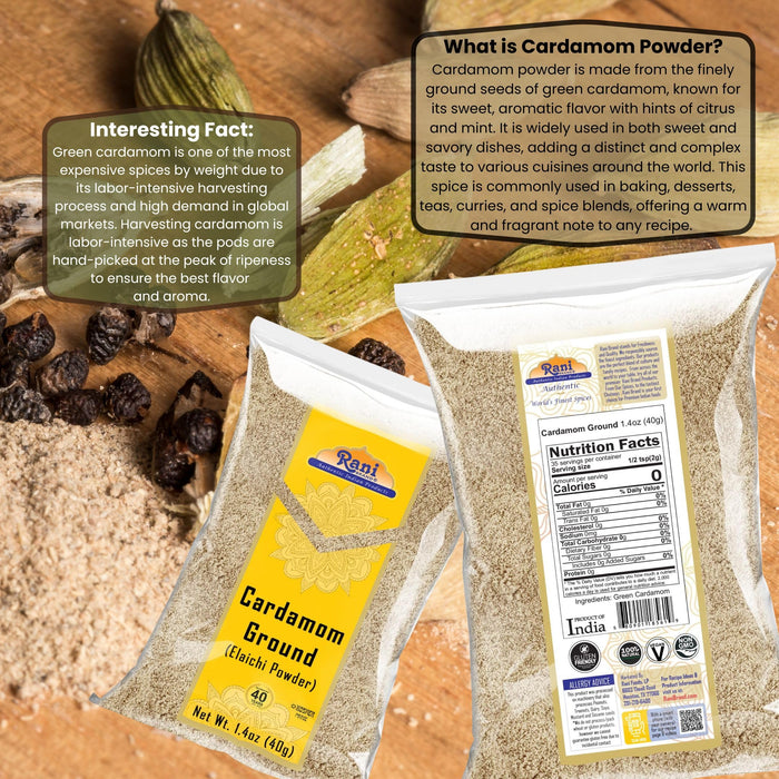 Rani Cardamom (Elachi) Powder {4 Sizes Available}