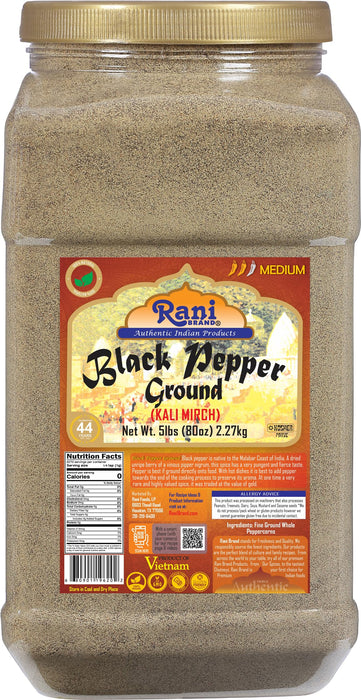 Rani Black Pepper Fine Grind {7 Sizes Available}