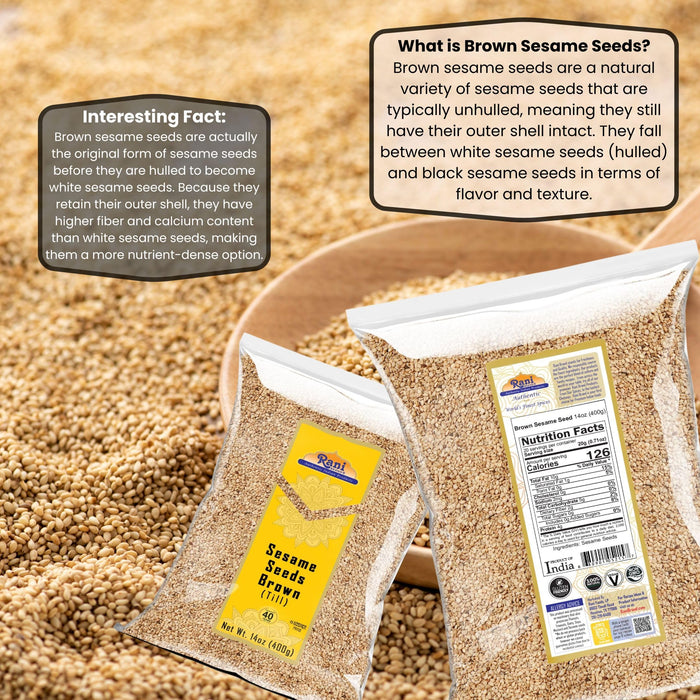 Rani Sesame Seeds (Brown) {3 Sizes Available}
